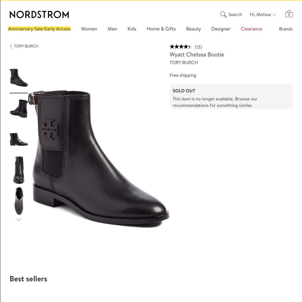 Tory Burch Wyatt Chelsea Bootie